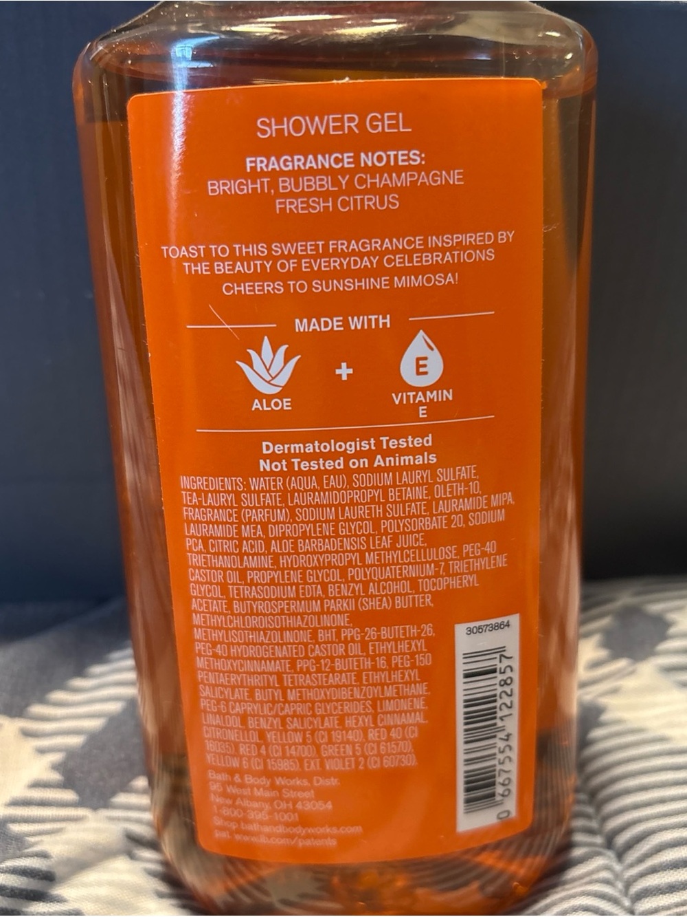 Bath & Body Works Sunshine Mimosa Shower Gel - Orange and Yellow - Picture 2 of 2